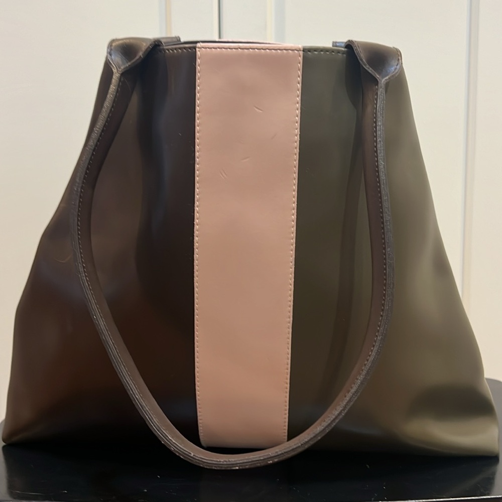 Elegant Brown and Pink Women's Tote Bag